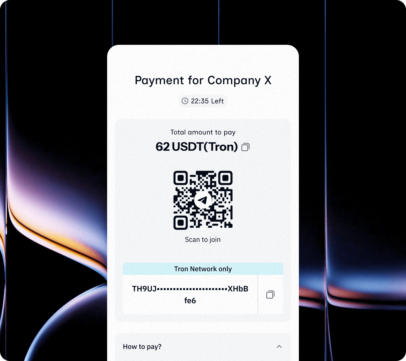 Accept stablecoins payments