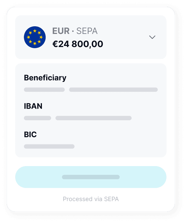 European SEPA transfers