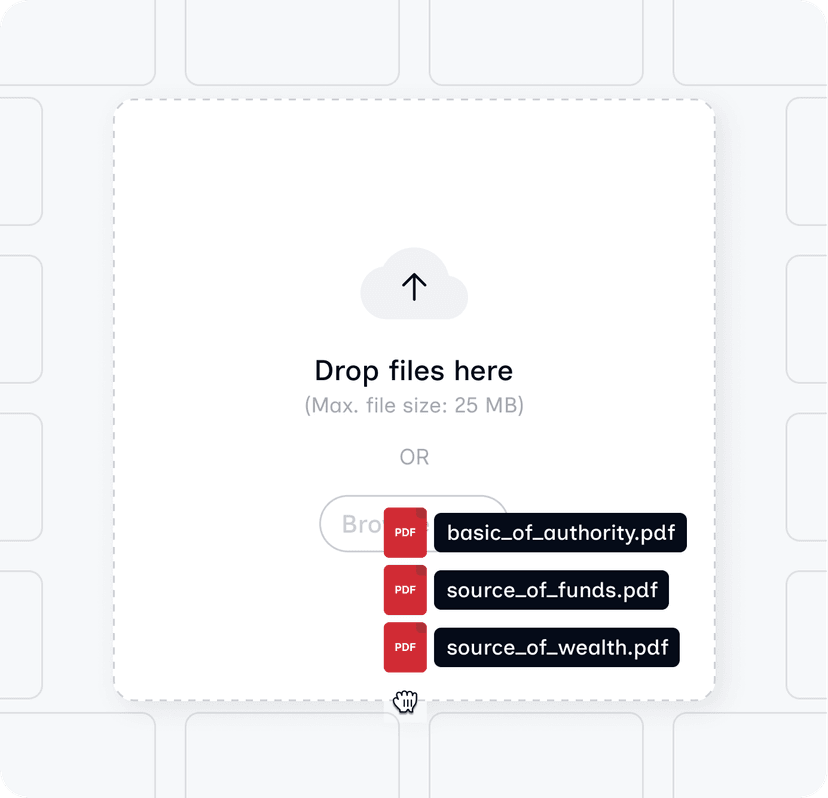 Drop files demo